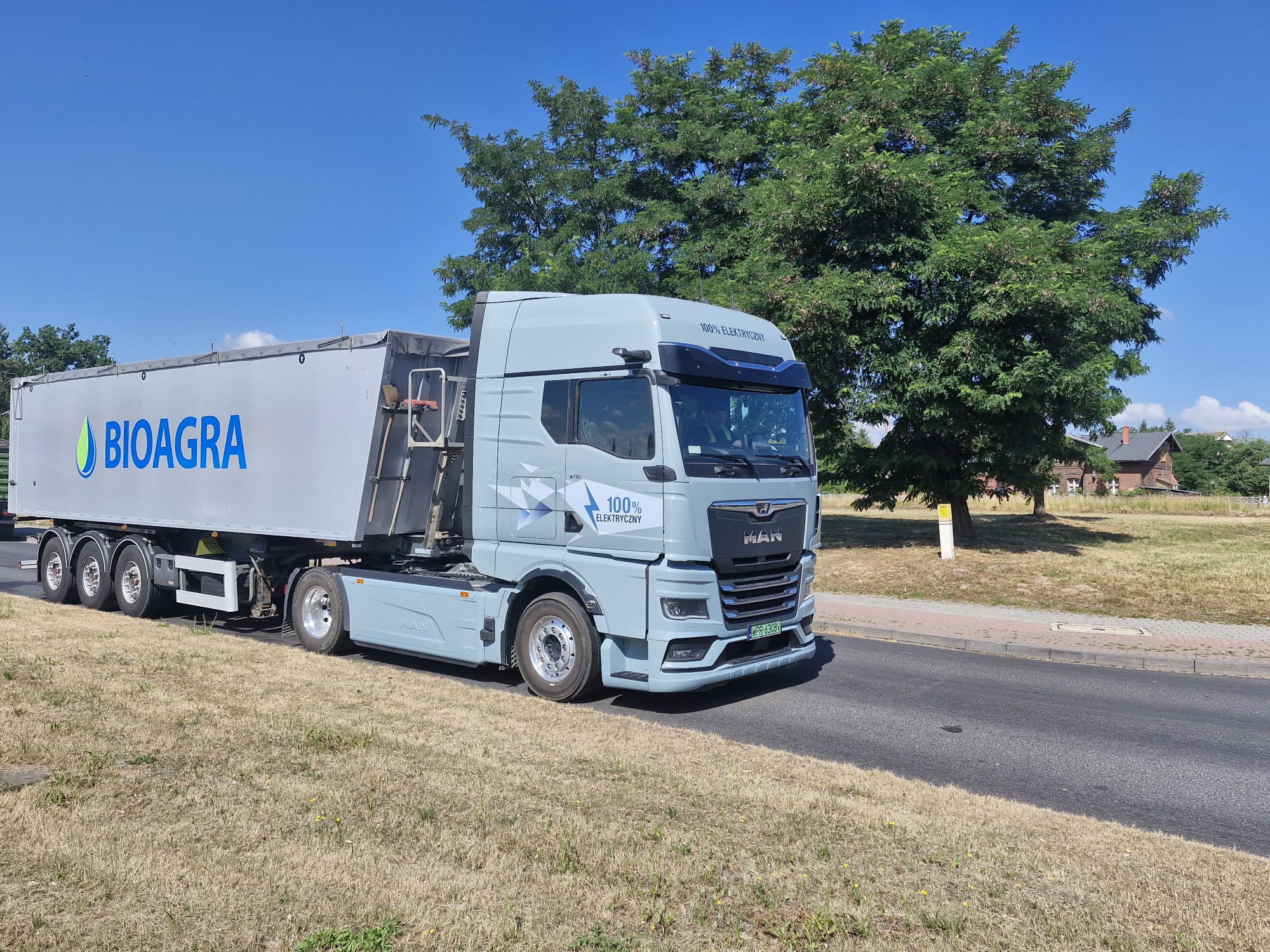 Bioagra przetestowała pierwszą ciężarówkę elektryczną